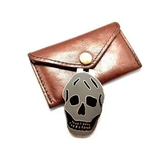 小物 Alexander McQueen Skull Money Clip Alexander McQueen Skull Money Clip - Gold Money Clips